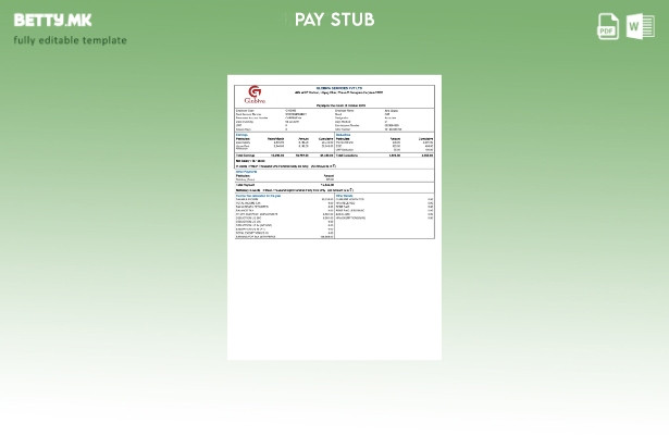 Шаблон за уплатница во модерен стил India Globiva Services PVT LTD